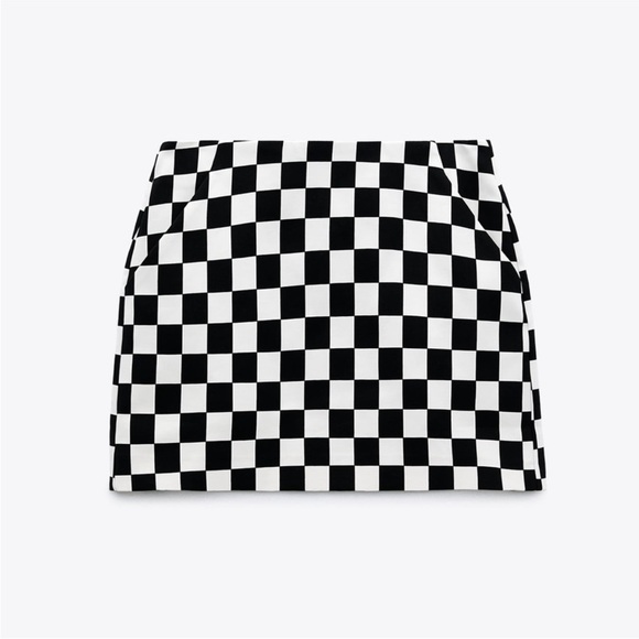 Zara checkered mini skirt - Picture 3 of 7